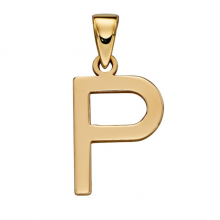 Gold Letter 'P' Pendant 